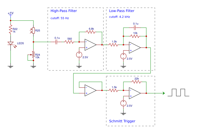 optical encoder circuit schematic